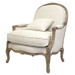 Кресло Ava Classical Armchair beige flax варинант исполнения - 3 | Loft Concept в Ульяновске