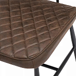 Стул с темно-коричневой обивкой из экокожи Benderson варинант исполнения - 7 | Loft Concept в Ульяновске