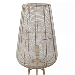 Торшер с плетеным металлическим плафоном Wicker Iron Lamp варинант исполнения - 1 | Loft Concept в Ульяновске