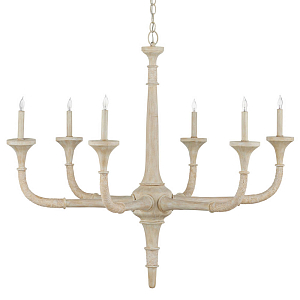 Люстра из дерева в форме подсвечника Coastal Aesthetics