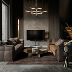 Люстра с геометрической конструкцией из вытянутых цилиндрических плафонов Hex Scaffold  варинант исполнения - 13 | Loft Concept в Ульяновске