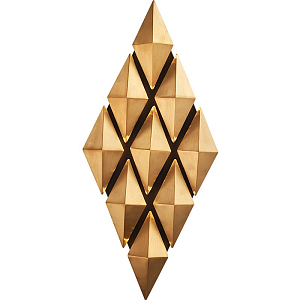 Бра Honeycomb Gold lozenges Wall Lamp