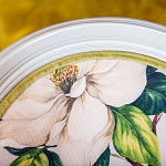 Стул светло-серый из натурального бука с изображением птицы в саду Blooming Colored Birds варинант исполнения - 5 | Loft Concept в Ульяновске