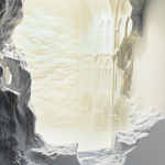 Встраиваемый в стену гипсовый светильник под покраску с эффектом разрушенной стены Antiquity Athena варинант исполнения - 7 | Loft Concept в Ульяновске