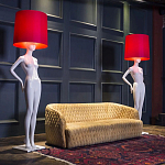 Лампа MANNEQUIN LAMP с абажуром созерцание силуэта варинант исполнения - 2 | Loft Concept в Ульяновске