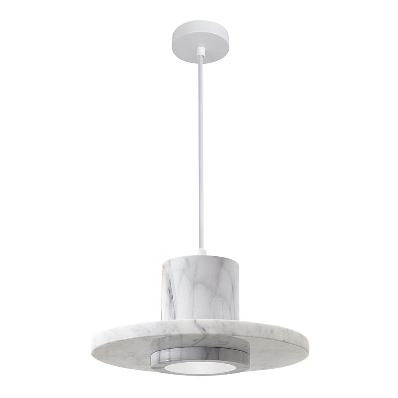 Подвесной светильник Douro Light белый мрамор Белый Белый Мрамор Bianco в Ульяновске | Loft Concept 