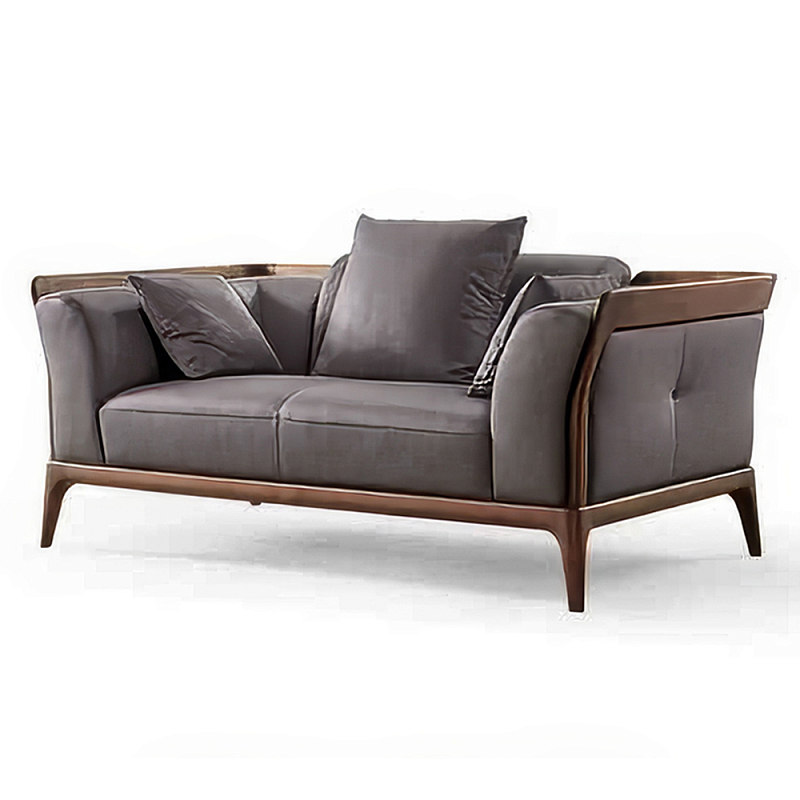 Диван двухместный c каркасом из массива дерева Double Sofa Made of Walnut Wood Орех Диван двухместный c каркасом из массива дерева Double Sofa Made of Walnut Wood Орех в Ульяновске | Loft Concept