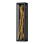 Бра в прямоугольной черной рамке с декором в виде ветвей в золотой отделке Hinkley варинант исполнения - 1 | Loft Concept в Ульяновске