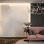 Барельеф AUDREY HEPBURN варинант исполнения - 1 | Loft Concept в Ульяновске