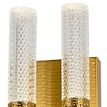 Бра с двумя плафонами латунь Dew Drops Tube Duo Brass Wall Lamp варинант исполнения - 2 | Loft Concept в Ульяновске