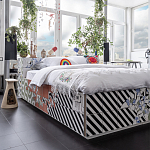 Дизайнерская кровать с системой хранения варинант исполнения - 1 | Loft Concept в Ульяновске