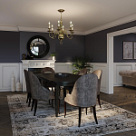 Люстра цвета латунь с 6-ю лампами в форме свечей в классическом стиле Hinkley варинант исполнения - 8 | Loft Concept в Ульяновске