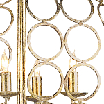 Люстра в форме шара с рядами из колец Million Rings варинант исполнения - 1 | Loft Concept в Ульяновске