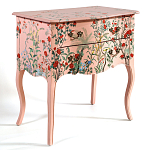 Комод розовый с росписью Цветы L.XV CHEST OF DRAWERS Flowers варинант исполнения - 2 | Loft Concept в Ульяновске