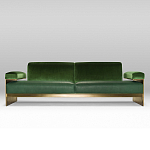 Эксклюзивный Диван в стиле Арт-деко Phoenix с элегантными латунными элементами  варинант исполнения - 1 | Loft Concept в Ульяновске