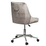 Кресло офисное с обивкой из серого велюра Stylish Velor Office Chair варинант исполнения - 1 | Loft Concept в Ульяновске
