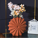 Ваза керамическая в виде круглой терракотовой морской раковины Galapagos варинант исполнения - 3 | Loft Concept в Ульяновске