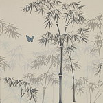 Обои ручная роспись Distant Bamboo Special Colourway on white dyed paper варинант исполнения - 2 | Loft Concept в Ульяновске