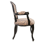 Полукресло с мягкой обивкой из льна на 4-х ножках из массива березы Gladys Armchair варинант исполнения - 1 | Loft Concept в Ульяновске