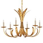 Люстра золотая с декором в виде перьев Bunch of Feathers варинант исполнения - 3 | Loft Concept в Ульяновске