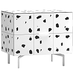 Тумба белая с рисунком Grande Graphspots варинант исполнения - 1 | Loft Concept в Ульяновске