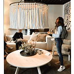 Люстра белая плетеная с кисточками Boho Tassel Chandelier варинант исполнения - 2 | Loft Concept в Ульяновске