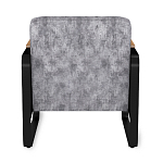 Кресло серый велюр с жесткими подлокотниками на полозьях Ashton варинант исполнения - 4 | Loft Concept в Ульяновске