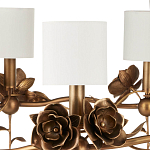 Люстра с каркасом в виде цветков розы и тканевыми абажурами Flowers and Fox Roses варинант исполнения - 2 | Loft Concept в Ульяновске