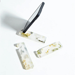 Подставка для телефона из эпоксидной смолы с цветами розовая Epoxy Flowers Phone Stand Pink варинант исполнения - 2 | Loft Concept в Ульяновске