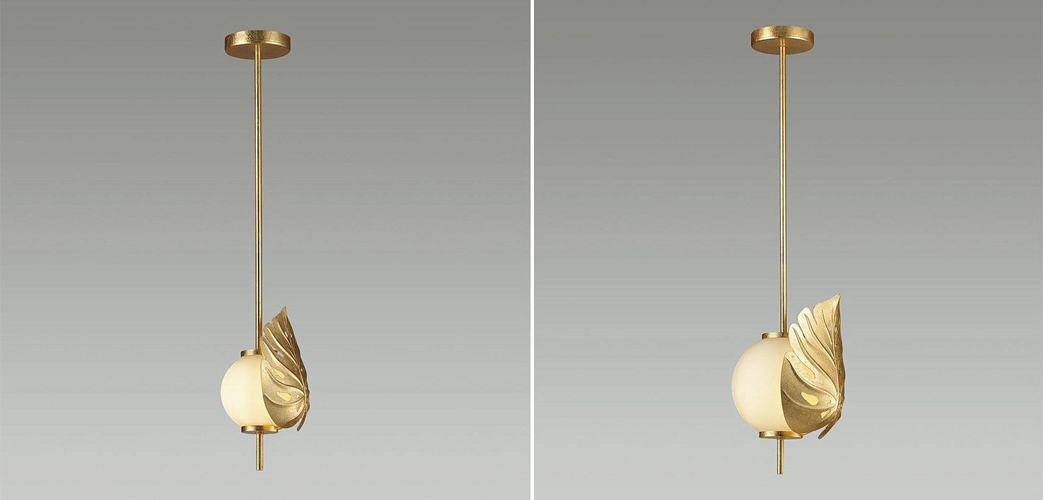 Подвесной светильник Gold Monstera Leaf Подвесной светильник Gold Monstera Leaf - Loft-Concept в Ульяновске
