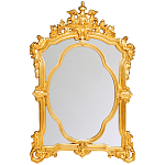 Зеркало с ажурной раме золотого цвета Classic Ornament Mirror варинант исполнения - 1 | Loft Concept в Ульяновске