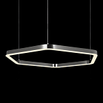 Люстра подвесная светодиодная в форме шестиугольника Диаметр 100 см Hexagon Horizontal варинант исполнения - 4 | Loft Concept в Ульяновске