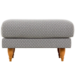 Мягкий пуф на деревянных ножках Garner Pouf Light варинант исполнения - 2 | Loft Concept в Ульяновске