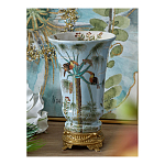 Ваза из фарфора с бронзовыми элементами Tropical Garden варинант исполнения - 6 | Loft Concept в Ульяновске