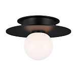 Потолочный светильник с шарообразным плафоном из белого матового стекла Generation Lighting варинант исполнения - 2 | Loft Concept в Ульяновске