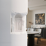 Встраиваемый в стену гипсовый светильник под покраску с колоннами и арками в античном стиле Antiquity Athena варинант исполнения - 15 | Loft Concept в Ульяновске