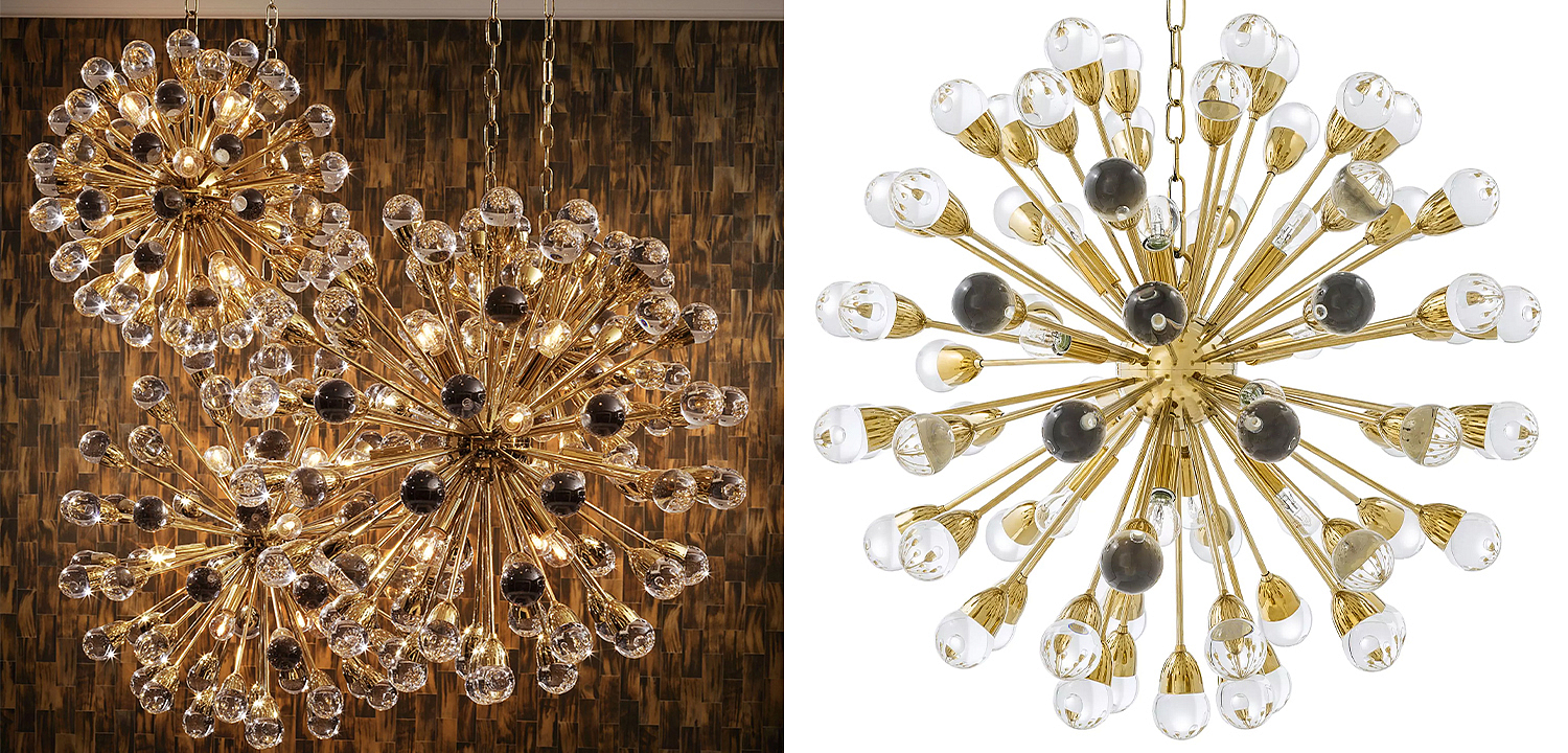 Люстра Eichholtz Chandelier Anto L Gold - Loft-Concept в Ульяновске
