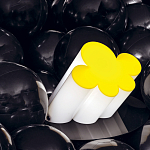 Настольная дизайнерская лампа Poltronova Passiflora Yellow Table Lamp варинант исполнения - 8 | Loft Concept в Ульяновске