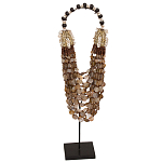 Этническое ожерелье из ракушек и круглых бусин Aboriginal Long Necklace Shells варинант исполнения - 1 | Loft Concept в Ульяновске