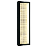 Светодиодное прямоугольное бра из металла черного цвета Lattice Lux варинант исполнения - 5 | Loft Concept в Ульяновске