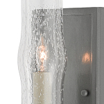 Бра с прозрачным плафоном на сером каркасе Elegant Gray Lamp варинант исполнения - 1 | Loft Concept в Ульяновске