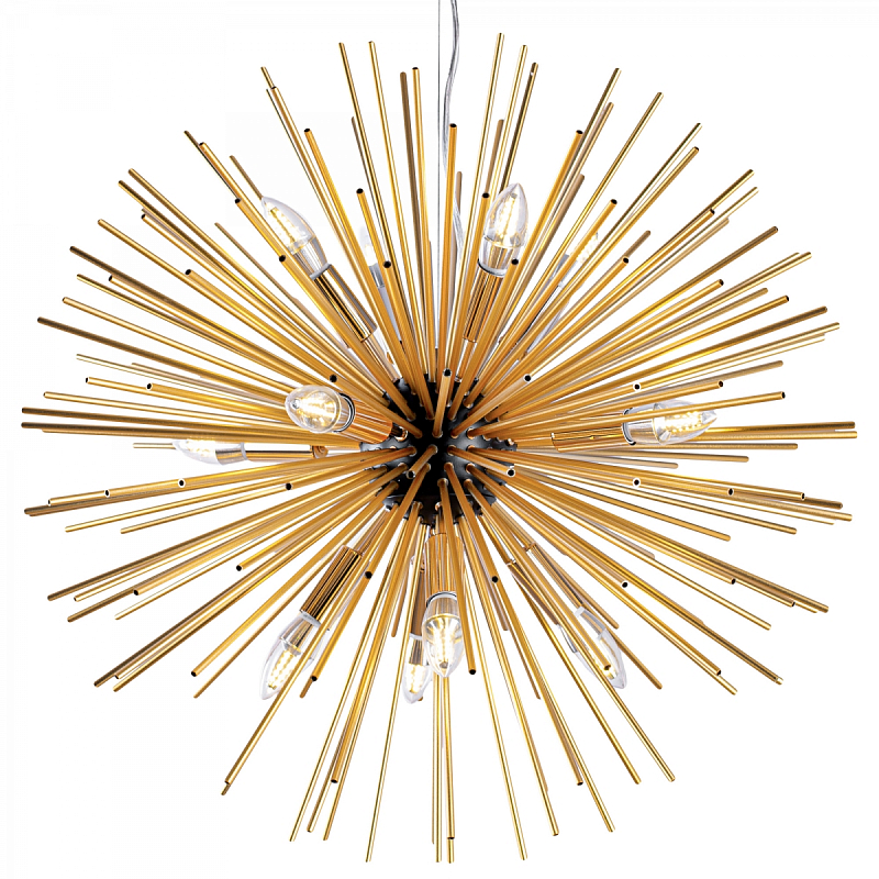 Huge Sputnik Chandelier Gold and Black  Черный Золотой в Ульяновске | Loft Concept 