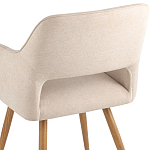 Стул в рогожке бежевого цвета NEASAN STOOL варинант исполнения - 7 | Loft Concept в Ульяновске