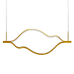 Подвесной светильник волнообразный изогнутый цвета латунь 3000К Spiral Lighting варинант исполнения - 1 | Loft Concept в Ульяновске