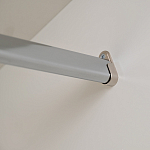 Шкаф бежевый двухдверный с полками и штангой Eccentricity варинант исполнения - 5 | Loft Concept в Ульяновске