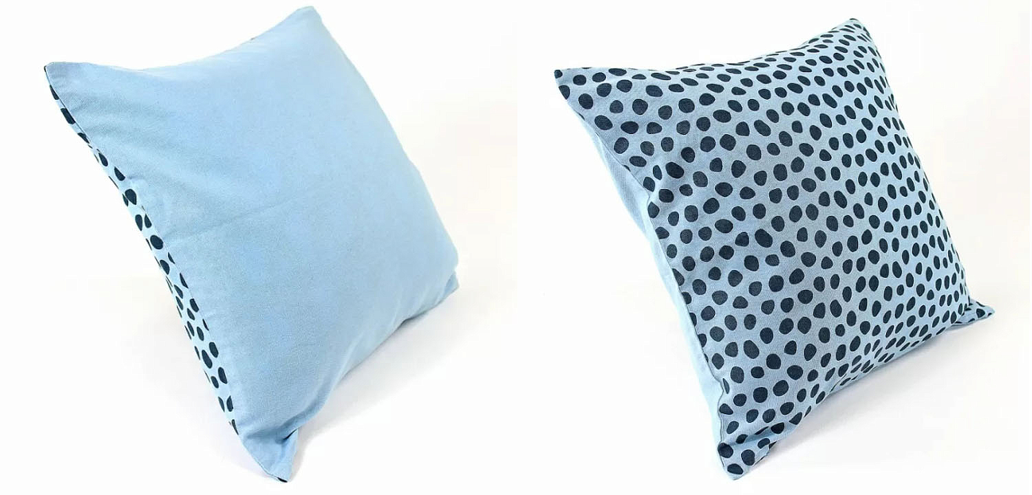 Чехол на подушку Spotted Look blue Чехол на подушку Spotted Look blue - Loft-Concept в Ульяновске