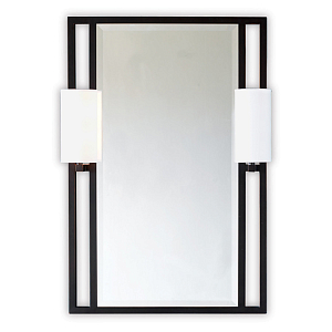 Золотое настенное прямоугольное с бра Fluorescence