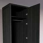 Узкий Шкаф Primo с 2 выдвижными ящиками Черный дуб варинант исполнения - 6 | Loft Concept в Ульяновске