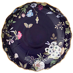 Ваза фарфоровая круглая на ножке с рисунком цветов Garden Whisper Porcelain Set  варинант исполнения - 1 | Loft Concept в Ульяновске