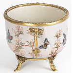 Фарфоровая чаша с бронзовыми элементами Eden Garden варинант исполнения - 3 | Loft Concept в Ульяновске